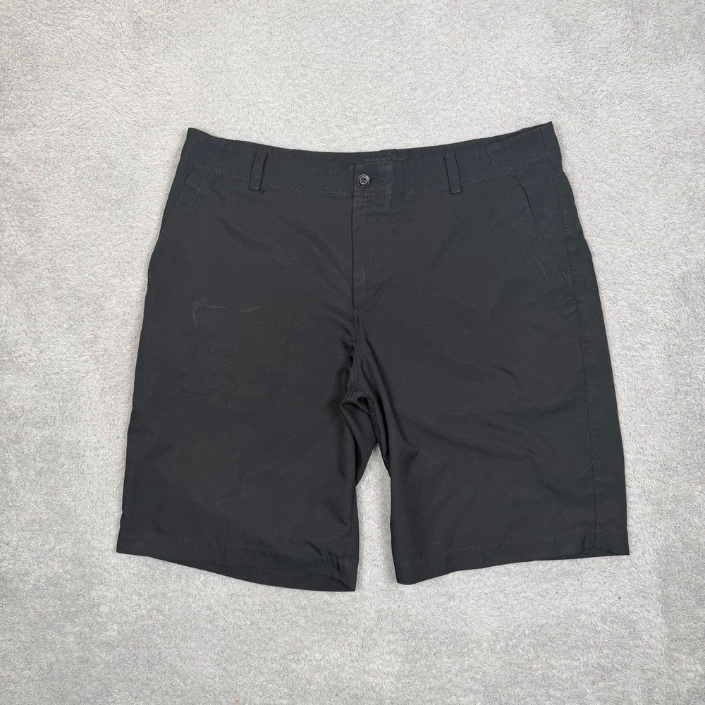 Nike Golf Dri-FIT Shorts‎ Mens 34 Black Standard Fit Flat Front Performance 10in